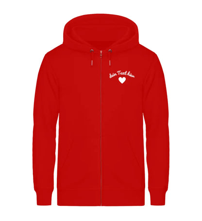 HOODIE mit ZIPPER ♡ personalisierbar ♡ Herz ♡ Premium-Qualität ♡